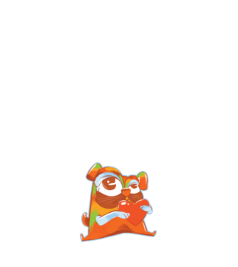 Mops colorat model alb pe tricou