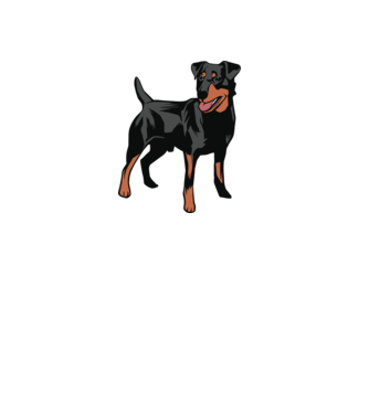 Câine de vânătoare german Terrier model gri pe tricou