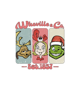 Whoville & Co - Grinch model nisipiu pe tricou