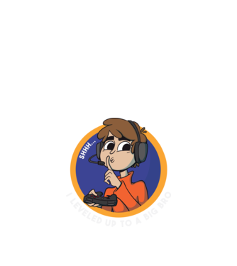 Gamer Frate mai mare model albastru închis pe tricou