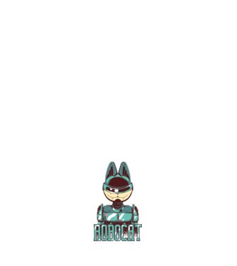 Robocat - Pisică Robot model alb pe tricou