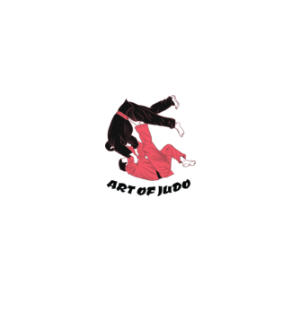 Art of Judo model alb pe tricou