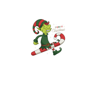 Crăciun Fericit Elf model negru pe tricou
