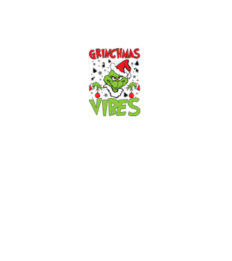 Grinchmas Vibes - Grinch model negru pe tricou