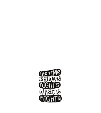 The time is always right model negru pe tricou