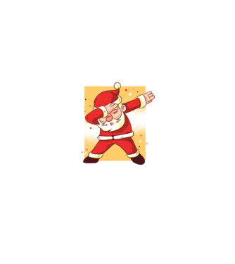 Santa DAB Moș Crăciun model alb/roșu pe tricou