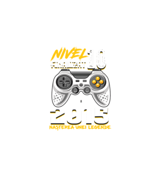 Nivel Finalizat 10  2015 model negru pe tricou