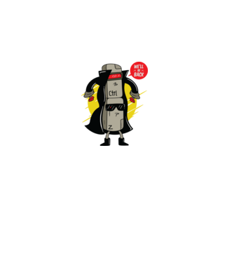 Ctrl Z Terminator Parodie model gri pe tricou