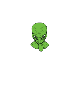 Alien Psst model albastru jeanși pe tricou