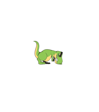 T-rex Push-up model negru pe tricou