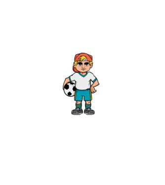 Băiat Fotbalist model verde închis pe tricou