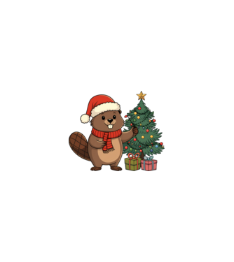 Bober Kurwa Christmas 2 model nisipiu pe tricou