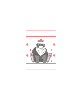 Tricou cu pisică pulovăr urât model negru pe tricou