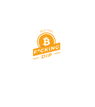 Bitcoin - Buy the fucking dip model negru pe tricou