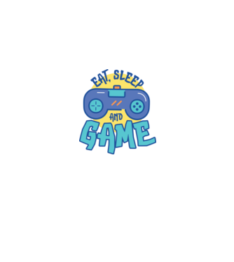 Eat Sleep and Game model gri pe tricou