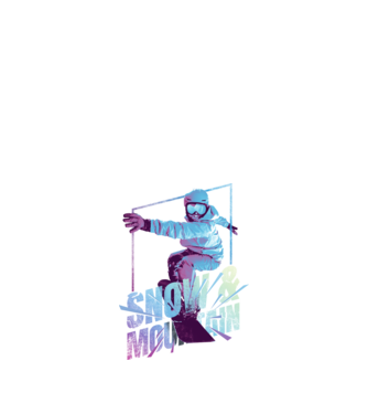 All I need is Snowboard model negru pe tricou