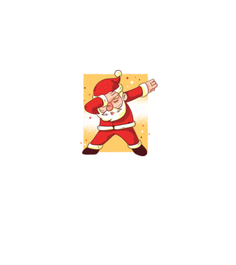 Santa DAB Moș Crăciun model gri pe tricou