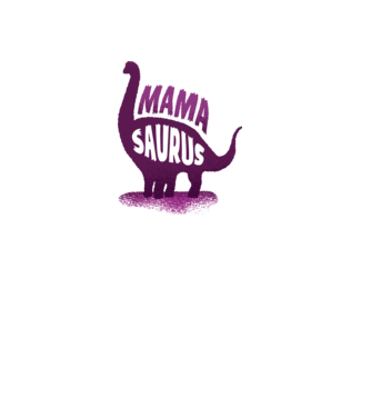 Mamasaurus model roz deschis pe tricou