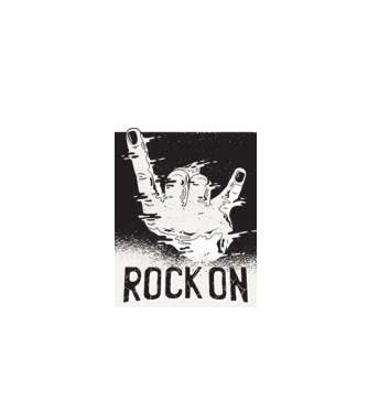 Rock On model gri pe tricou
