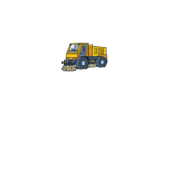Camion spălare străzi model alb pe tricou