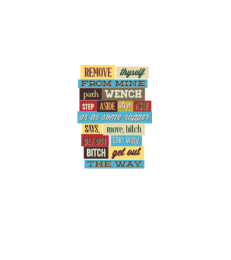Remove thyself from mine path wench model alb pe tricou