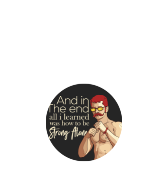 Strong alone model nisipiu pe tricou