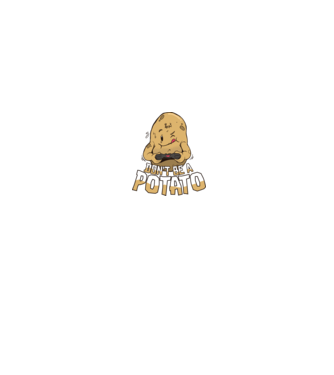 'Don''t be a Potato Gamer' model gri pe tricou