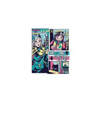 Anime Vaporwave benzi desenate model roz deschis pe tricou