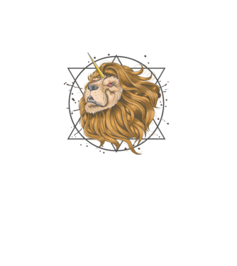 lion unicorn model alb pe tricou