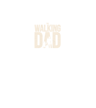 The Walking Dad model negru pe tricou