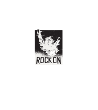 Rock On model gri pe tricou