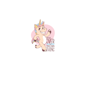 Am trecut de mult peste perioada de Unicorn model alb pe tricou