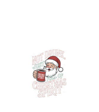 Christmas Spirit Santa model negru pe tricou