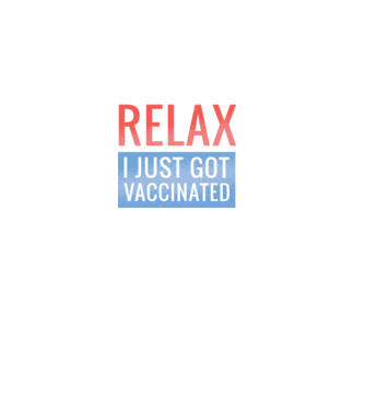 Fii calm, sunt vaccinat model negru pe tricou