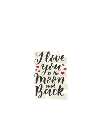 'I love you to the moon and back tricou drăguț Valentine''s Day' model nisipiu pe tricou