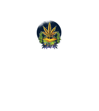 Marijuana Kush model negru pe tricou