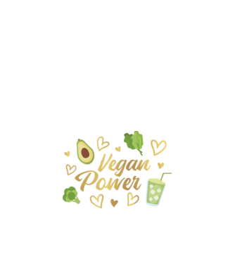 Vegan Power tricou vegan model albastru închis pe tricou