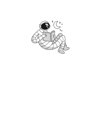 Lectură Astronaut model verde pe tricou