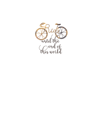 Ride until the end of this world model gri pe tricou