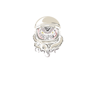 Cthulhu Astronaut model negru pe tricou