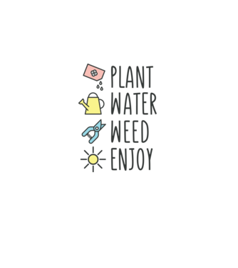 Plant Water Weed Enjoy model gri pe tricou