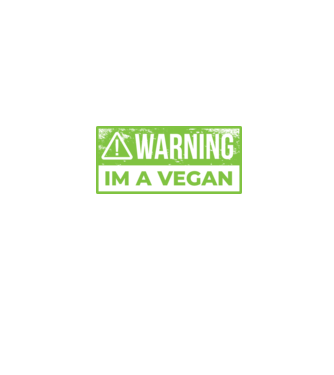 Atenție, sunt vegan model negru pe tricou