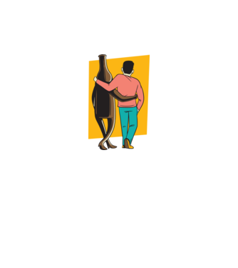 Amici de pahar model gri pe tricou