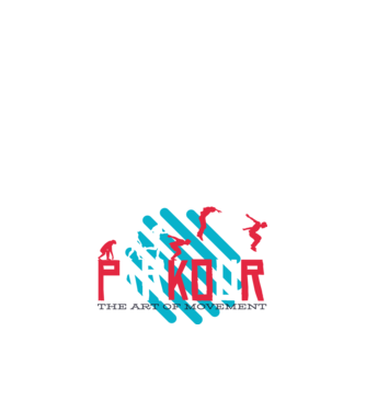 Parkour - Arta mișcării model nisipiu pe tricou
