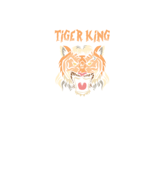 Tiger King model negru pe tricou