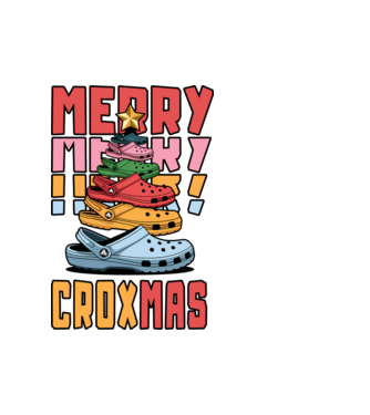 Merry Croxmas  model alb pe tricou