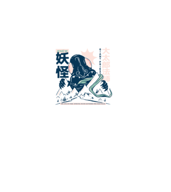 Daidarabotchi Yokai Anime model nisipiu pe tricou