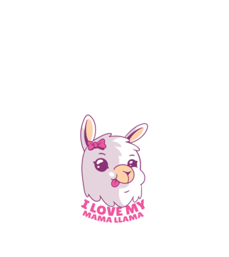 I Love My Papa Llama tricou drăguț cu lamă pentru bunica model albastru închis pe tricou