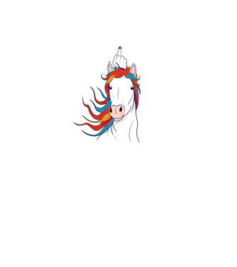 Unicorn Fuck Off model negru pe tricou