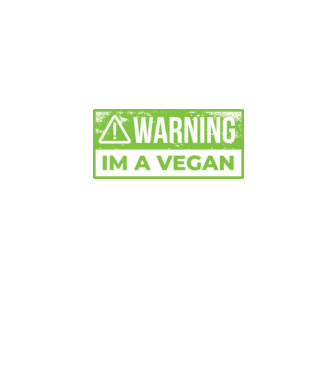 Atenție, sunt vegan model albastru jeanși pe tricou